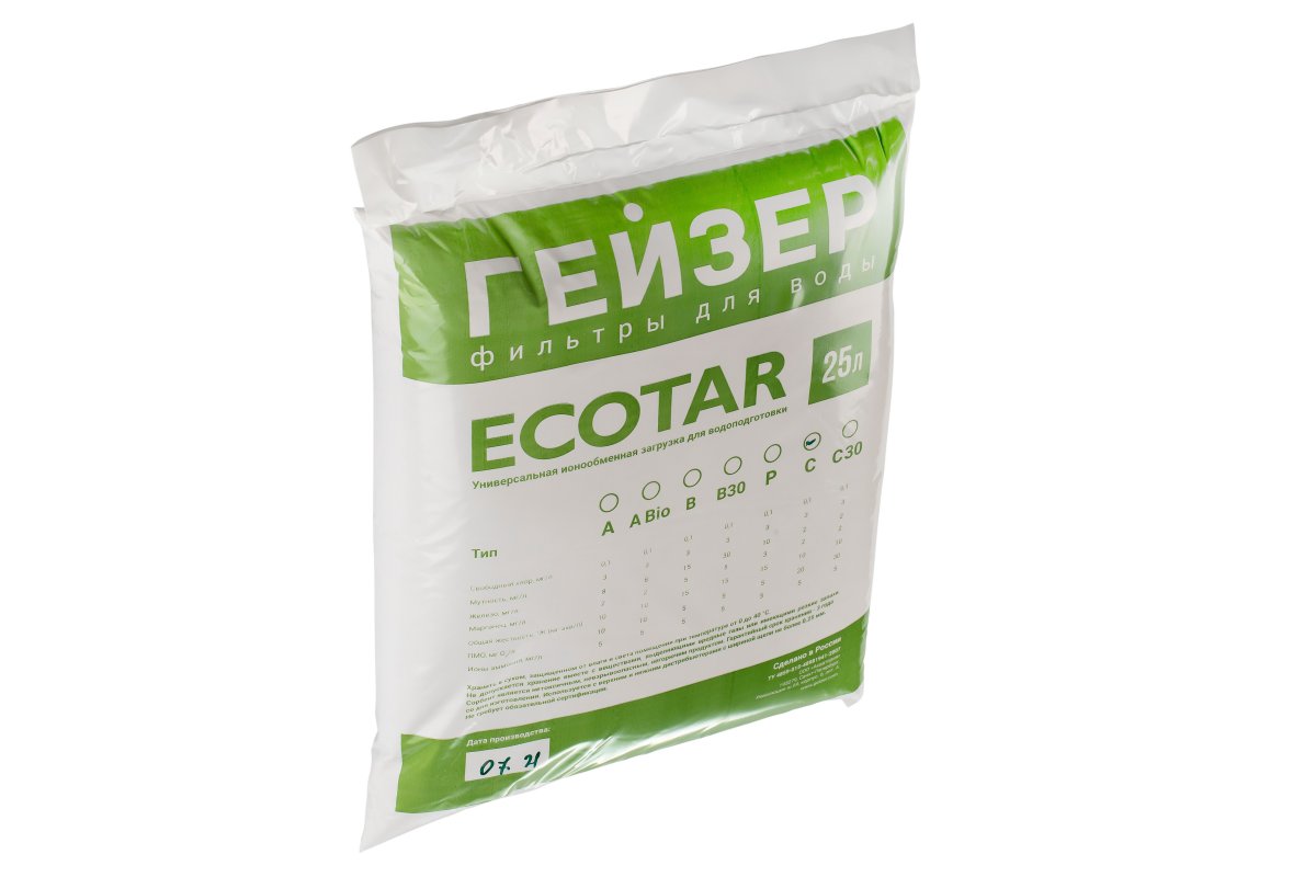 Гейзер Мультикомпонентная ионообменная загрузка Ecotar C (25 л) 40082